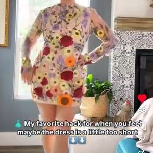 Amazon Floral Mini Dress - Multicolor